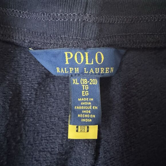Polo Ralph Lauren Jogger Sweatpants Youth Boys Size XL (18-20) Navy Big Pony - Picture 3 of 6